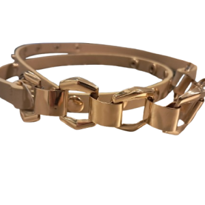 Cinto Bege Dourado