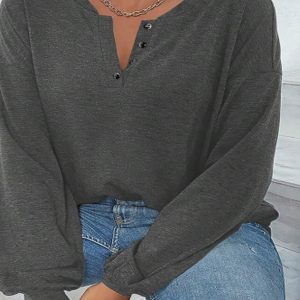 Camisola Cinzenta Manga Comprida