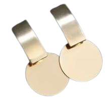 Brincos Dourados Redondos