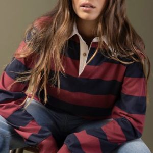 Polo Bordeaux Claro e Azul